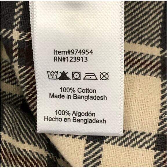 JACHS Heavyweight Tan Brown Plaid Flannel Shacket Men’s Medium - Picture 11 of 16